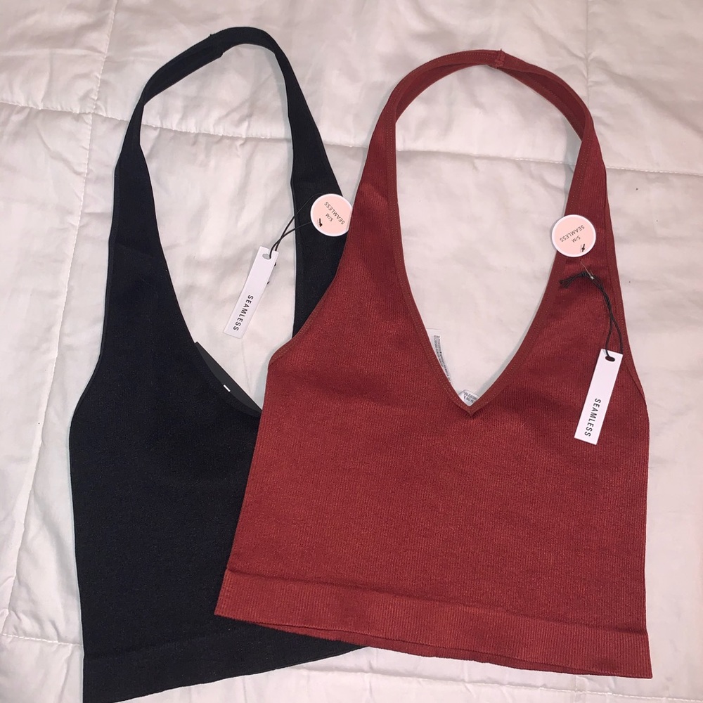 Both Seamless Halter Tops
